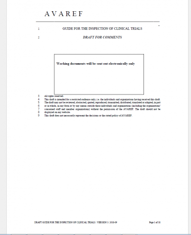 AVAREF GCP inspection guide